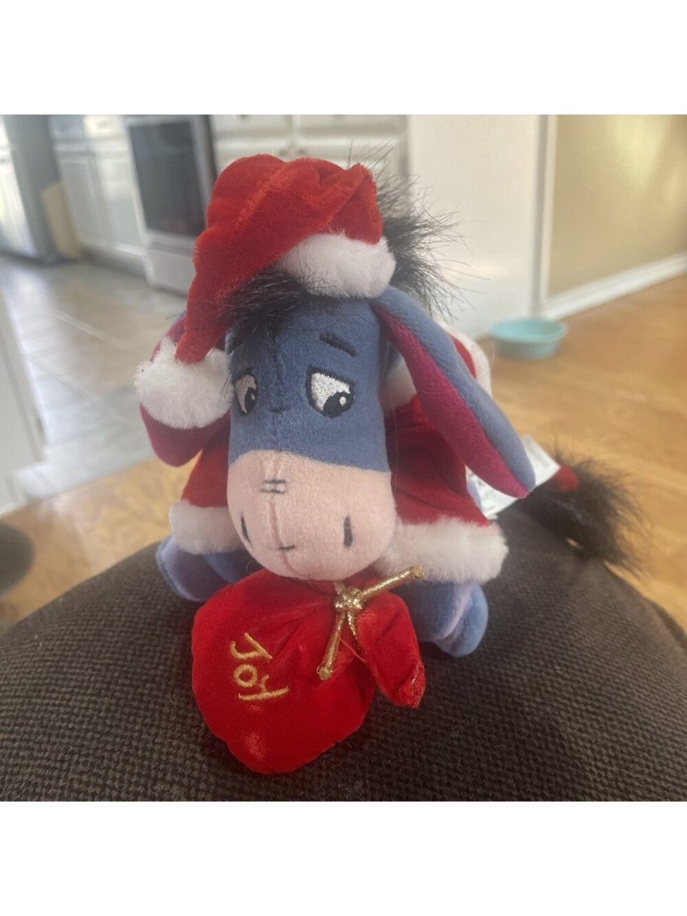 Eeyore Santa Beanie Plush Stuffed Animal Exclusively Walt Disney Winnie The Pooh